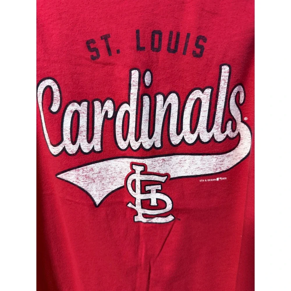 5th & Ocean St. Louis Cardinals Tank Top Womens M Red MLB - Picture 2 of 5
